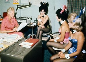 A Bunny Mother training new Bunnies with Training Bunny Kelly Collins.